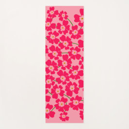 Esterilla De Yoga Magenta potencia de las flores rosadas