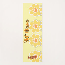 Esterilla De Yoga Magical yellow background name Personalized 