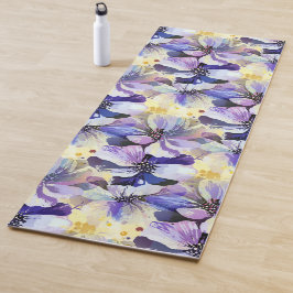 Esterilla De Yoga Magnífica acuarela de color blanco