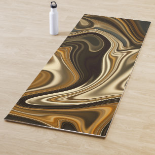 Esterilla De Yoga Magnífico estilo de mármol - Mont Blanc Brown
