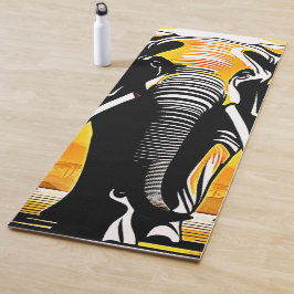 Esterilla De Yoga Majestic Elephant Sunset