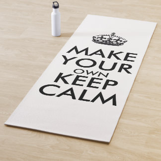 Esterilla De Yoga Make your own keep calm - black poster