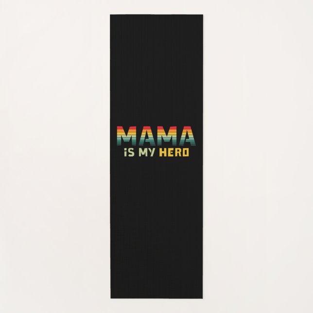 Esterilla De Yoga Mamá es mi héroe (Anverso)