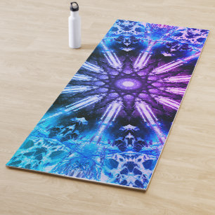 Esterilla De Yoga Mandala azul púrpura