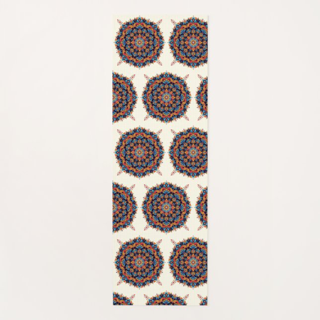Esterilla De Yoga Mandala-Blanco (Anverso)