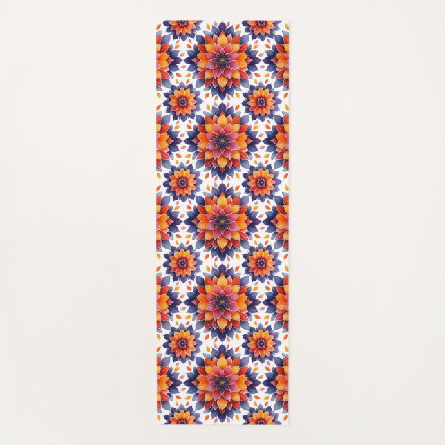 Esterilla De Yoga Mandala- Blüten- Muster- boho (Anverso)