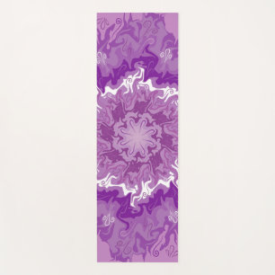 Esterilla De Yoga Mandala en múltiples tonos morados