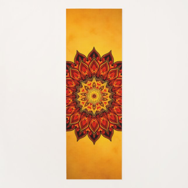 Esterilla De Yoga mandala floral (Anverso)