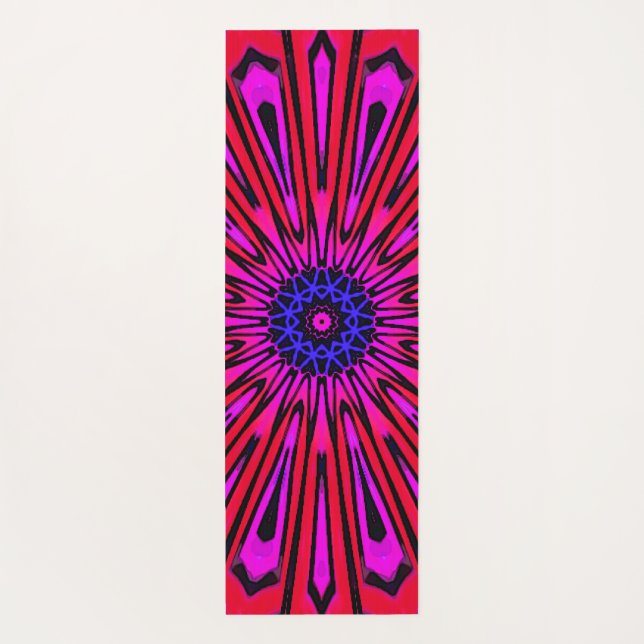 Esterilla De Yoga Mandalá floral botánico (Reverso)
