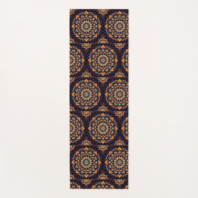Esterilla De Yoga Mandala-Negro (Anverso)