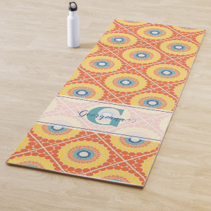 Esterilla De Yoga Mandala personalizada de verano con aire engrasado
