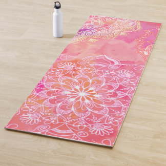 Esterilla De Yoga Mandala rosa brillante yoga mate
