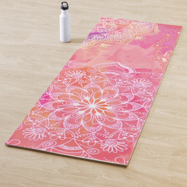 Esterilla De Yoga Mandala rosa brillante yoga mate (In situ)