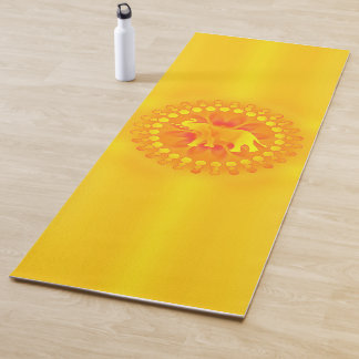 Esterilla De Yoga Mandala solar con elefante - para afortunado