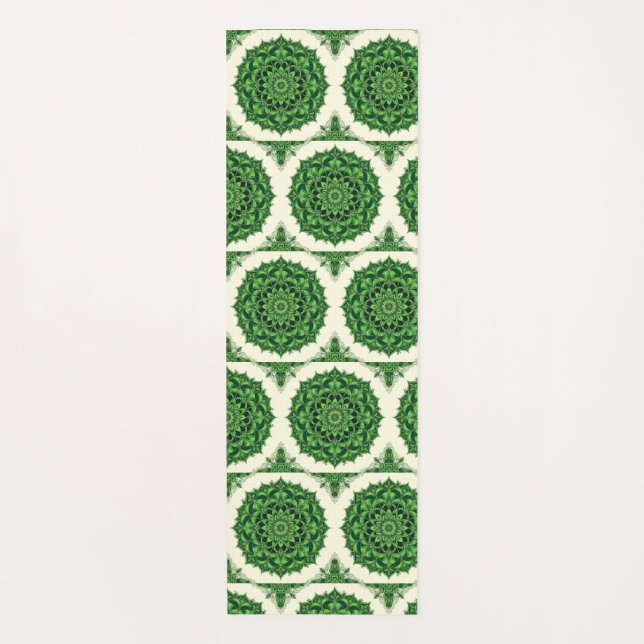 Esterilla De Yoga Mándala Verde (Anverso)