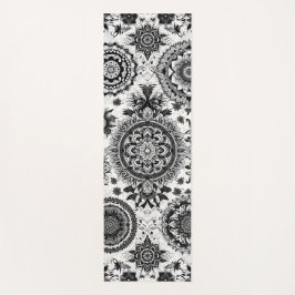Esterilla De Yoga Mandalas en blanco y negro