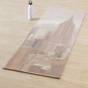 Esterilla De Yoga Manhattan en la niebla el New York City