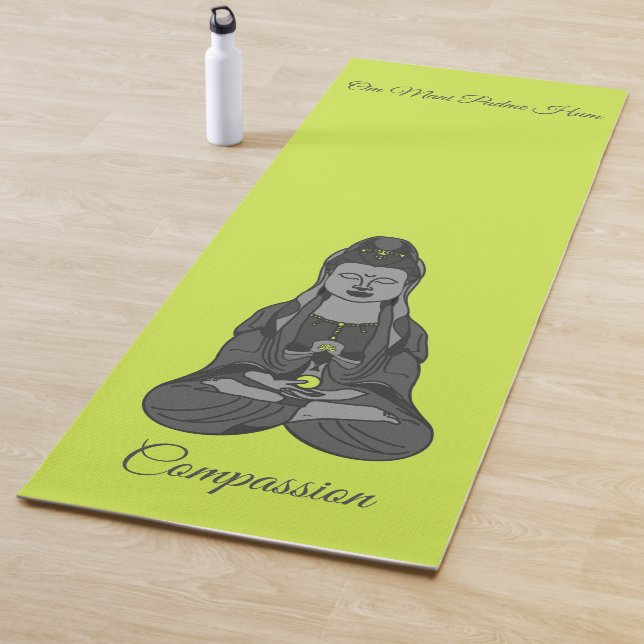 Esterilla De Yoga Mantra de dibujo budista Avalokiteshvara Kuan Yin (In situ)