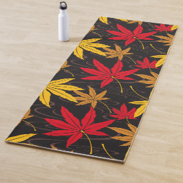 ESTERILLA DE YOGA MAPLE LEAF JAPONÉS (NEGRO)