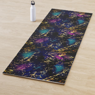Esterilla De Yoga Marble espoleado Pintura dorada rosa azul verde p