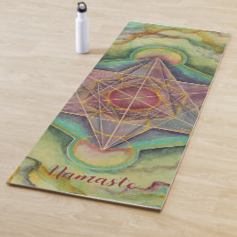 Esterilla De Yoga Marca de geometría sagrada pintada a mano