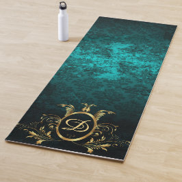 Esterilla De Yoga Marco dorado Damask personalizado de lujo