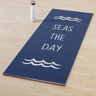 Esterilla De Yoga Mares azules de la marina, el día aviva la náutica