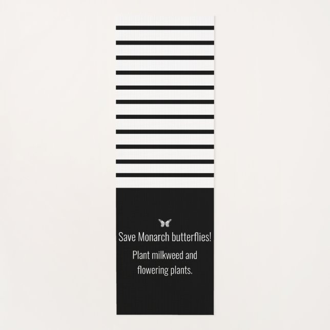 Esterilla De Yoga Mariposa monarca (Anverso)