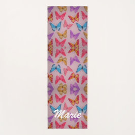 Esterilla De Yoga Mariposas voladoras de colores