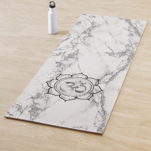 Esterilla De Yoga Mármol clásico elegante OM