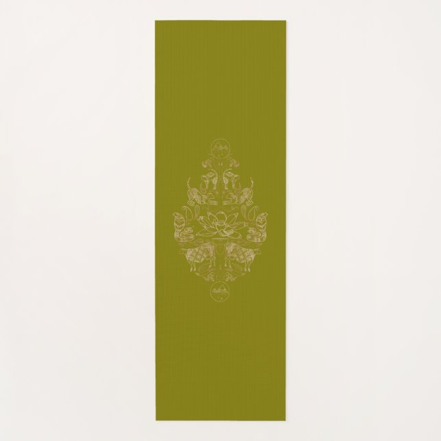 Esterilla De Yoga Masa de Damask para animales de yoga (Anverso)