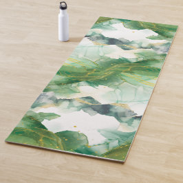 Esterilla De Yoga Masa de yoga verde de primavera acuática