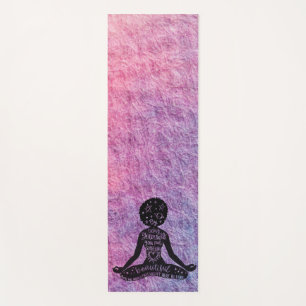 Esterilla De Yoga Mata de yoga mágico Chica negro