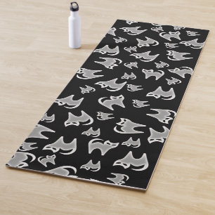 Esterilla De Yoga Matas de yoga para gato - blanco y negro