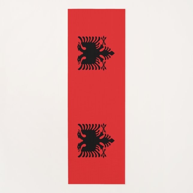 Esterilla De Yoga Mates de yoga con bandera de Albania (Anverso)