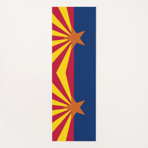 Esterilla De Yoga Mates patrióticos de yoga con bandera de Arizona,