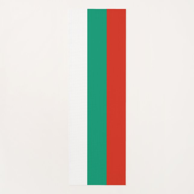 Esterilla De Yoga Mates patrióticos de yoga con bandera de Bulgaria (Anverso)