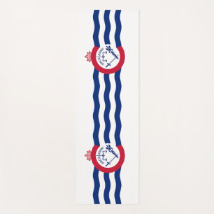 Esterilla De Yoga Mates patrióticos de yoga con bandera de Cincinnat