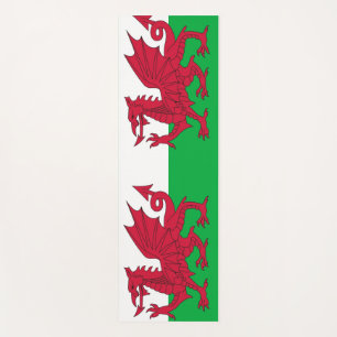 Esterilla De Yoga Mates patrióticos de yoga con bandera de Gales, Re