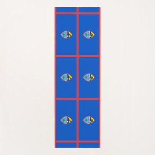 Esterilla De Yoga Mates patrióticos de yoga con bandera de Guam, Est