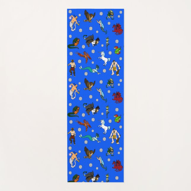 Esterilla De Yoga Mazmorras del D&D y dados y monstruos de los (Anverso)