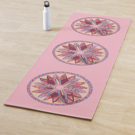 Esterilla De Yoga Medallones de Mandala Rosa