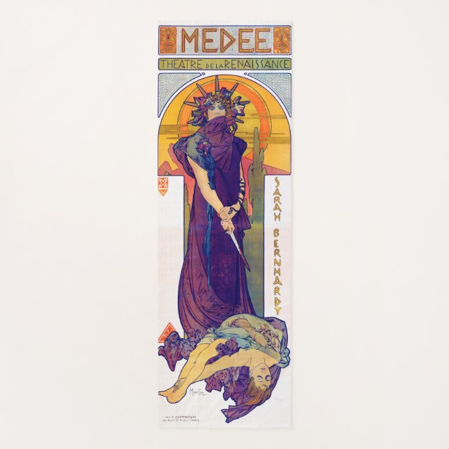 Esterilla De Yoga Medea (Medee), Alphonse Mucha (Anverso)