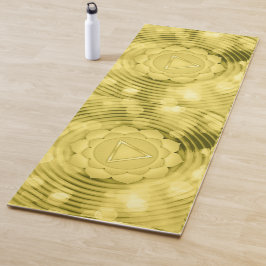 Esterilla De Yoga Medición Zen del patrón Gold Chakra única