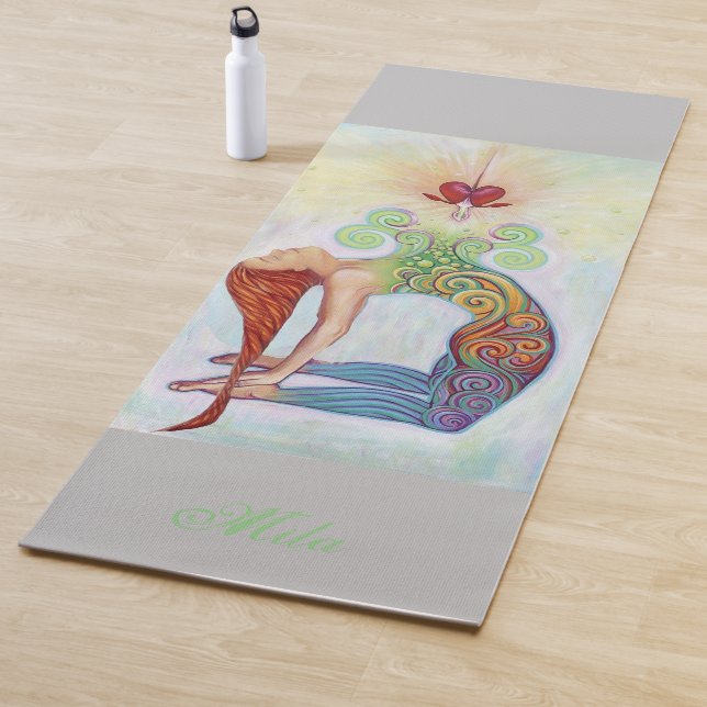 Esterilla De Yoga meditación de chica y chakra (In situ)