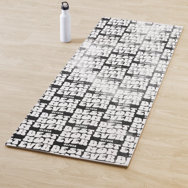 Esterilla De Yoga Mejor Mamá Que Nunca Nata Negra (In situ)