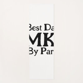 Esterilla De Yoga Mejor papá por par monograma simple rusti del día 