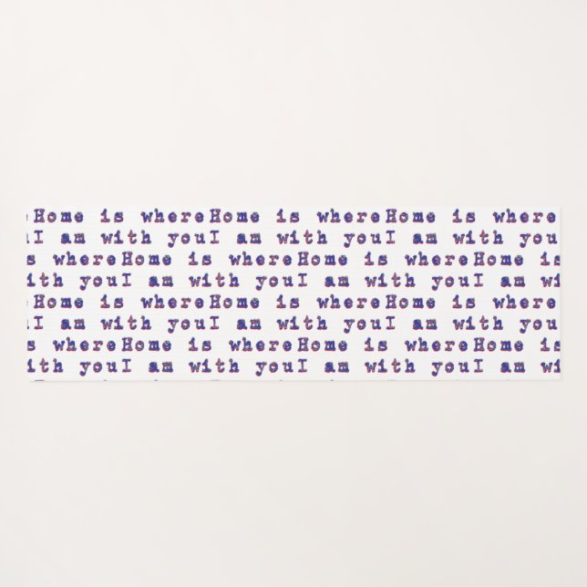 Esterilla De Yoga Mensaje de amor (Reverso (horizontal))