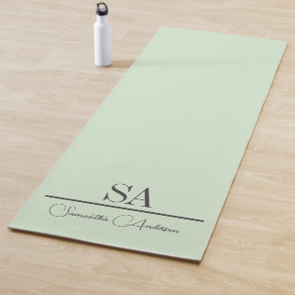 Esterilla De Yoga Mentina de yoga verde Pastel personalizada