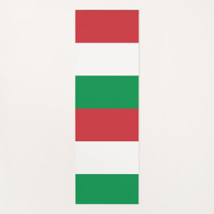Esterilla De Yoga Metas patrióticas de yoga con bandera de Italia